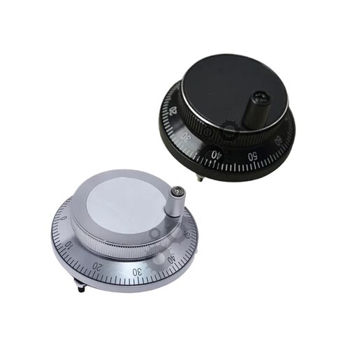 60mm/80mm Electronic Handwheel Hand Pulse Generator(5V 6-pins,60mm,White) in Kuwait