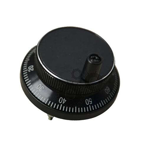 60mm/80mm Electronic Handwheel Hand Pulse Generator(5V 6-pins,60mm,White) in Kuwait
