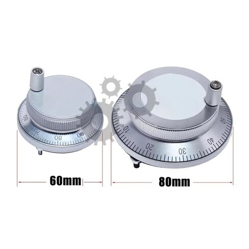 60mm/80mm Electronic Handwheel Hand Pulse Generator(5V 6-pins,60mm,White) in Kuwait