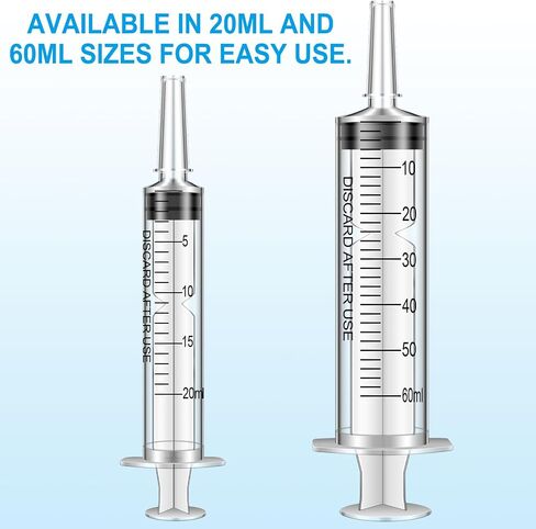 Geiserailie 8 Pcs Jaw Surgery Soft & Liquid Diet Kit 2 Large Plastic Syringe with Tube 2 Wash Bottles Squeeze 2 Curved Syringes Jaw Surgery Recovery Supplies for Eating and Drinking Liquid Food in Saudi Arabia