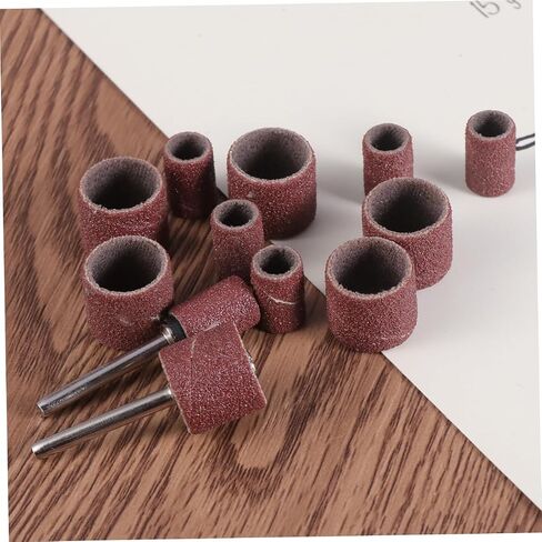 Nuobesty 14pc نطاقات الطبل Sanding مجموعة لألواح الأظافر الأليف من المطاط طقم الأكمام الصنفرة الأدوات المتوافقة in Saudi Arabia
