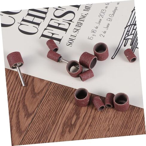 Nuobesty 14pc نطاقات الطبل Sanding مجموعة لألواح الأظافر الأليف من المطاط طقم الأكمام الصنفرة الأدوات المتوافقة in Saudi Arabia