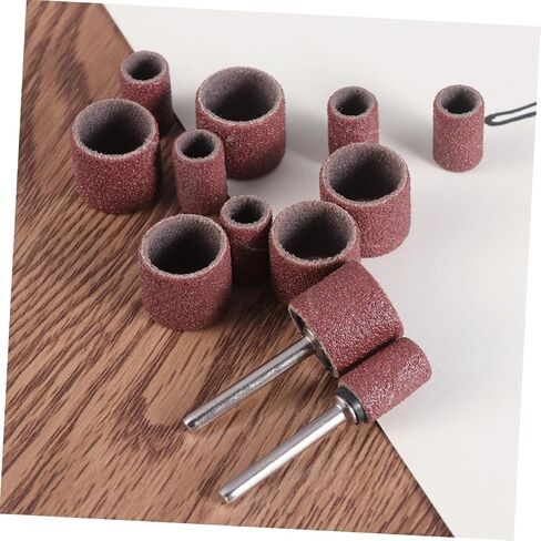 Nuobesty 14pc نطاقات الطبل Sanding مجموعة لألواح الأظافر الأليف من المطاط طقم الأكمام الصنفرة الأدوات المتوافقة in Saudi Arabia