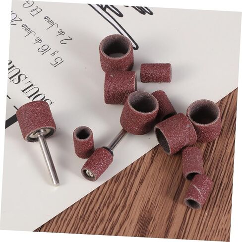 Nuobesty 14pc نطاقات الطبل Sanding مجموعة لألواح الأظافر الأليف من المطاط طقم الأكمام الصنفرة الأدوات المتوافقة in Saudi Arabia