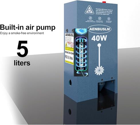 40W Laser Module with Built-in Air Assist, Fixed-Focus, Double Ultra-Fine Compressed Spot for CNC Carving, Engraving & Cutting on Wood, Metal, Acrylic & Paper - Class 4 in Kuwait