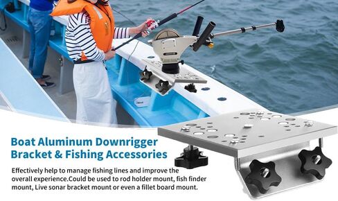 شريحة Universal Aluminium Downrigger لنظام مسار القوارب 90 درجة Lund Sport Track ، Track Track ، Ranger Track ، Sport Systems ، Explrigger Mount Fishors (Black ، 90 درجة) in Kuwait