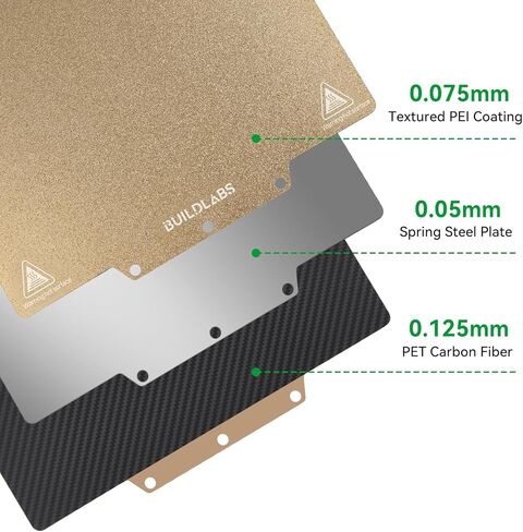 Double-Sided Textured PEI + Carbon Fiber Sheet Magnetic Build Plate, 235x235mm 3D Printer Bed Platform for Creality Ender 3 V3 SE/KE /K1/K1C/ Ender 3/Ender 3 V3/3 Pro/ 5 S1/ 3 S1 Pro/3 Neo in Kuwait