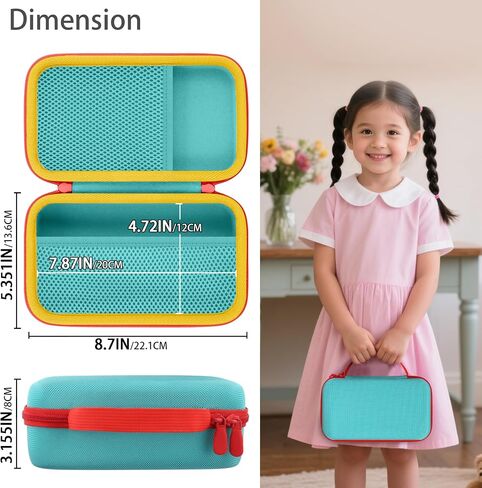 co2CREA Storage Organizer Case for 3D Printing Pen Set, Hard Case Compatible with SCRIB3D P1/Advanced, MYNT3D Super/Advanced, 3Doodler Start+/Flow/PRO and Filament Refill（Pink Case + White Zipper） in Kuwait