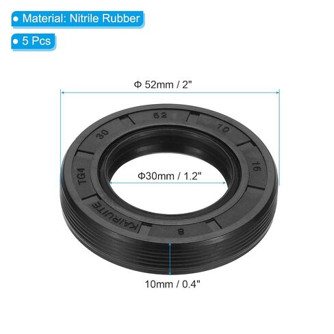 Patikil EU Seal Radial Rafial Seal ، 5 PCs 25mm × 35mm × 7 مم من نتريل Rubber Seal TG4 SEAL لتحمل محركات زيت العمود ، الأسود in Saudi Arabia