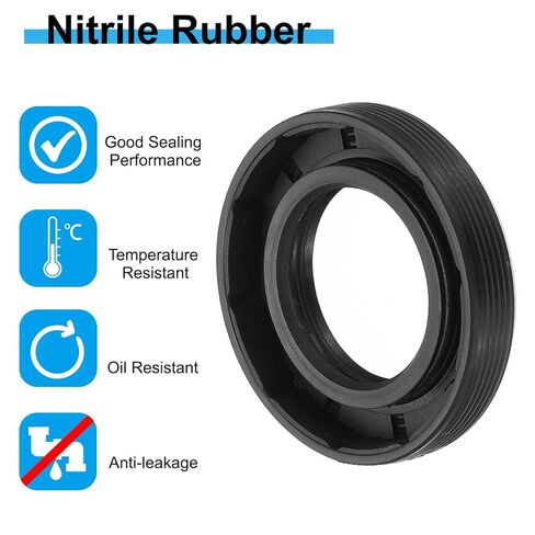 Patikil EU Seal Radial Rafial Seal ، 5 PCs 25mm × 35mm × 7 مم من نتريل Rubber Seal TG4 SEAL لتحمل محركات زيت العمود ، الأسود in Saudi Arabia