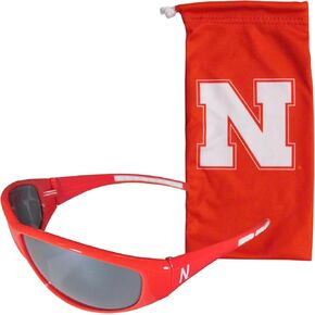 Siskiyou Sports NCAA Nebraska Cornhuskers Compans Sunglass and Bag ، Red in Kuwait