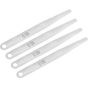 UXCELL METIC SINANGY LESER GAUGE 0.09MM أداة قياس الفولاذ المقاوم للصدأ لعرض الفجوة 4pcs in Kuwait