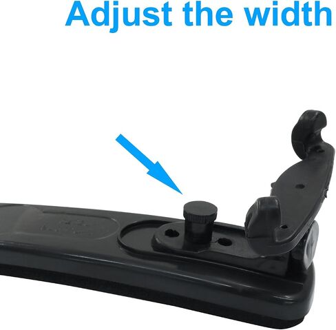 Piutouyar Black Violin Shoulder Rest for 4/4 and 3/4 Size, Collapsible and Height Adjustable Feet Violin Foam Pad Shoulder Rest Adjustable Violin Parts in Kuwait