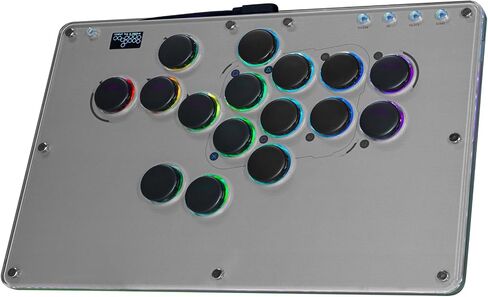 JZW-Shop Haute42 Leverless Arcade Stick T16-texture | All-Button Compatible with Switch/PC/PS4/PS3 /Steam Deck, Turbo & Custom RGB, Supports Hot-Swap & SOCD in Saudi Arabia
