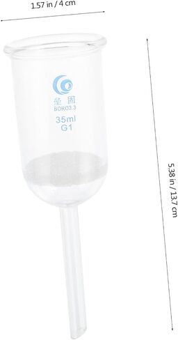 Amosfun Acid Glass Funnel for Laboratory Use Sand Core Filter Funnel Experiment Tool Smooth Surface Essential for Accurate Pouring and Filtering in Saudi Arabia