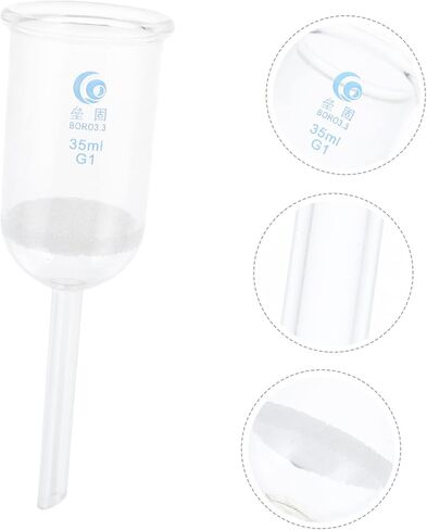 Amosfun Acid Glass Funnel for Laboratory Use Sand Core Filter Funnel Experiment Tool Smooth Surface Essential for Accurate Pouring and Filtering in Saudi Arabia