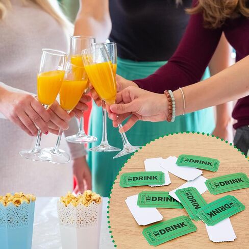 1000 Raffle Tickets, Blue Drink Ticket, Single Roll for Events, Entry, Class Reward, Fundraiser & Prizes, Size 1 x 2 Inch in Saudi Arabia