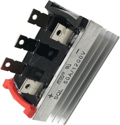 Fainwan 2PCS SQL50A Bridge Bridge Diode 3-Phase Diode 50a AMP 1200V to DC Power Accessories Aluminium in Saudi Arabia