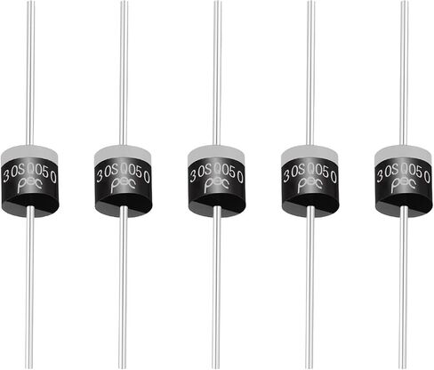 PATIKIL 5Pcs 30SQ050 Schottky Rectifiers Diode, 30A 50V R-6 High Current Electronic Direct Plug-in Rectifiers Diodes for Voltage Regulators, Power Management in Saudi Arabia