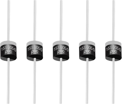 PATIKIL 5Pcs 30SQ050 Schottky Rectifiers Diode, 30A 50V R-6 High Current Electronic Direct Plug-in Rectifiers Diodes for Voltage Regulators, Power Management in Saudi Arabia