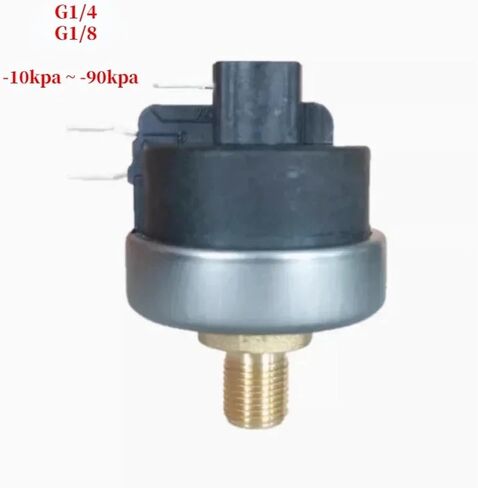 G1/4 G1/8 Vacuum Pressure Switch -90- -10kpa Adjustable Pneumatic Negative Pressure Switch Vacuum Pump Pressure Control Switch(G1-4 -70kpa) in Kuwait