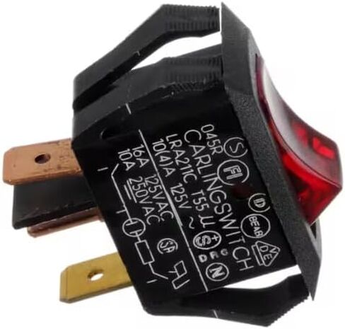 يناسب Vacmaster LRA211C التبديل الرئيسي 125/250VAC 10/16A 125V دليل أحمر in Saudi Arabia