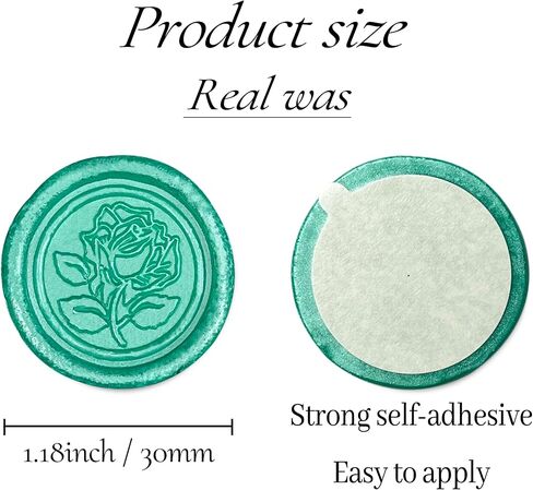 25Pcs Wax Seal Stickers Handmade Envelope Seals Self Adhesive Wax Stickers for Wedding Party Invitations, Envelope, Gift Wrap, Christmas(Rosemary Style, Bronze Wax) in Saudi Arabia