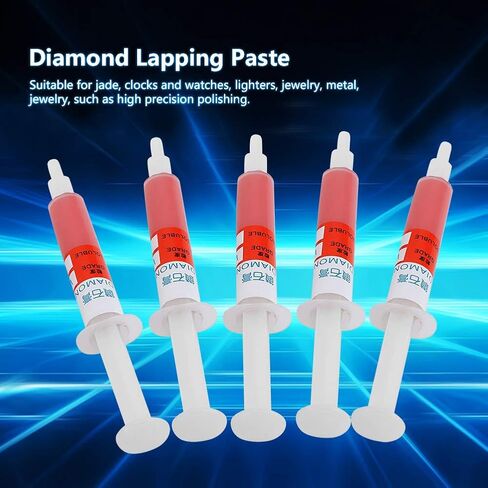 YUYTE 5pc Polishing Paste Lapping Compound Abrasive Paste for Jewelry Metal Watch Lighter from Coarse W40 to Fine W0.5 with Oil Soluble (W1.5 (6000 Eyeglass Polished)) in Saudi Arabia