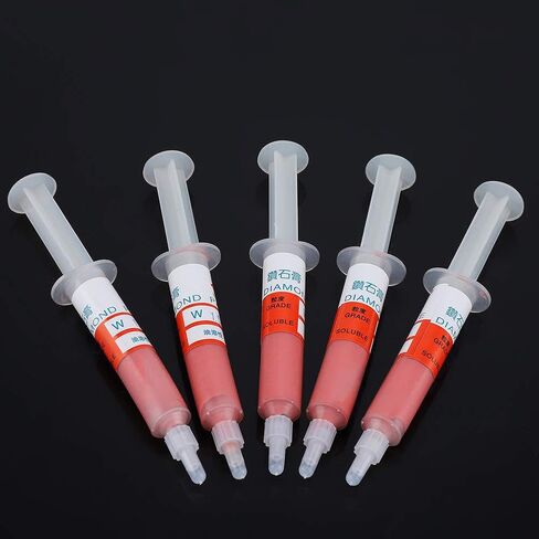 YUYTE 5pc Polishing Paste Lapping Compound Abrasive Paste for Jewelry Metal Watch Lighter from Coarse W40 to Fine W0.5 with Oil Soluble (W1.5 (6000 Eyeglass Polished)) in Saudi Arabia