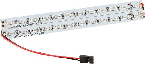 24 LEDS هيكل الخفيفة من الألومنيوم RC LED LED أضواء الشريط الليلي فلاش 6V ملحقات متوافقة مع 1/10 1/8 TRAXXAS TRX6 SLASH ROSTLER REDCAT 4WD RC CAR CARLER BUGGY (RED) in Kuwait