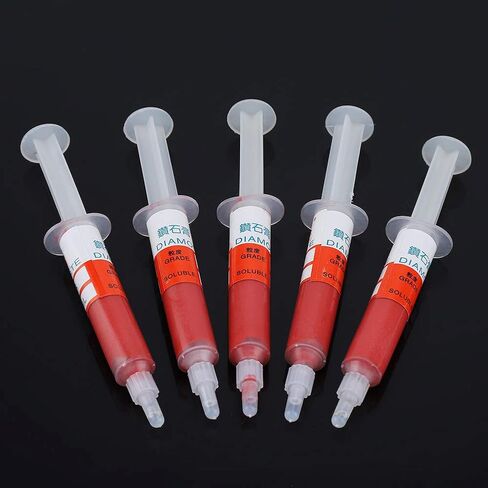 Yuyte 5pc Panish Paste Lappound Paste Paste for Jewelry Metal Watch Wighter من W40 الخشنة إلى W0.5 مع ذوبان الزيت (W3.5 (3000 شبكة تلميع غرامة)) in Saudi Arabia