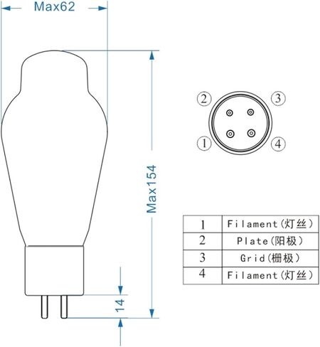 1/2/4PCS 2A3C Tube(4PCS) in Saudi Arabia
