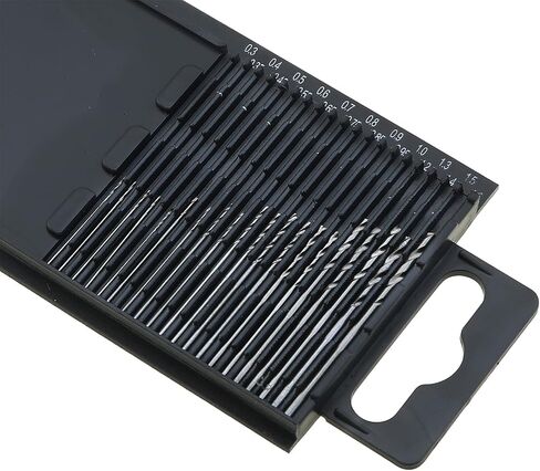 0.3-1.6mm Micro Mini Drill Bit Set Small Shank Fully Ground HSS Twist Drill Bits for Drilling (40pcs) in Saudi Arabia