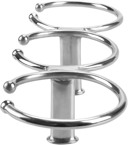 3 Ring Stainless Steel Cup Holder Drink Beverage Cup Storage Rack for Boat Yacht Kayak Accessories in Saudi Arabia