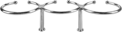 3 Ring Stainless Steel Cup Holder Drink Beverage Cup Storage Rack for Boat Yacht Kayak Accessories in Saudi Arabia