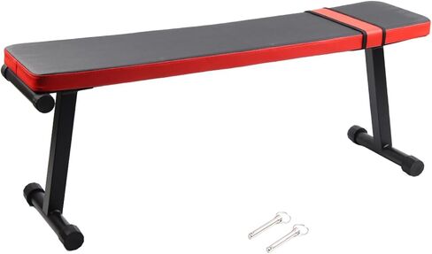 Flexman Felect Pitness Stool ، 300 كيلوغرام من الحمل تحمل إطار أنبوب الصلب الثقيل ببراز تمرين متعدد الوظائف 30 × 42x108 سم دبل رفع الأوزان معدات البراز المسطحة الثقيلة in Saudi Arabia