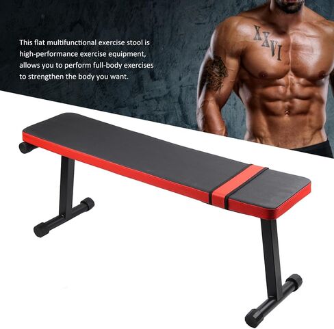 Flexman Felect Pitness Stool ، 300 كيلوغرام من الحمل تحمل إطار أنبوب الصلب الثقيل ببراز تمرين متعدد الوظائف 30 × 42x108 سم دبل رفع الأوزان معدات البراز المسطحة الثقيلة in Saudi Arabia