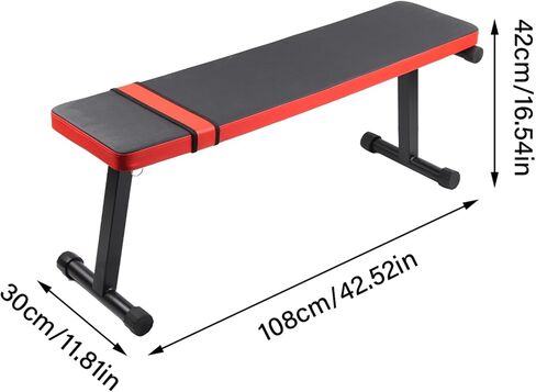 Flexman Felect Pitness Stool ، 300 كيلوغرام من الحمل تحمل إطار أنبوب الصلب الثقيل ببراز تمرين متعدد الوظائف 30 × 42x108 سم دبل رفع الأوزان معدات البراز المسطحة الثقيلة in Saudi Arabia