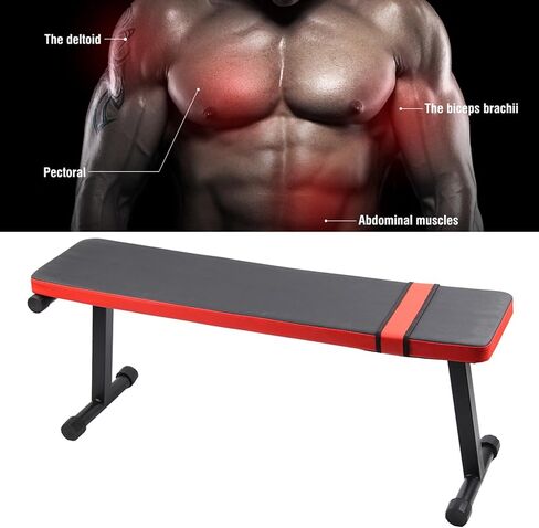 Flexman Felect Pitness Stool ، 300 كيلوغرام من الحمل تحمل إطار أنبوب الصلب الثقيل ببراز تمرين متعدد الوظائف 30 × 42x108 سم دبل رفع الأوزان معدات البراز المسطحة الثقيلة in Saudi Arabia