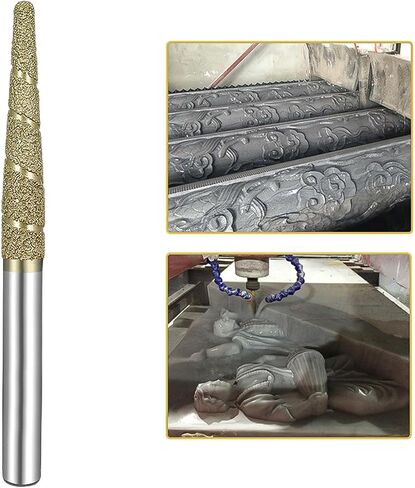 Ball Nose End Mill, CNC Carving Bits, Engraving Carving Tools for Bluestone, 10.3-80 in Saudi Arabia