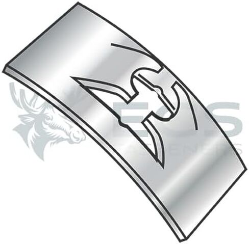 Generic C105SS-440-4 Flat Steel Spring Nut 301 Stainless Steel (Half-Hard) - ECS-145228 in Saudi Arabia