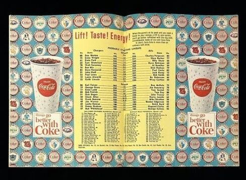 26 ديسمبر 1965 برنامج كرة القدم لبطولة AFL AFL VS VS Bills EX -MT/NM - NFL in Saudi Arabia