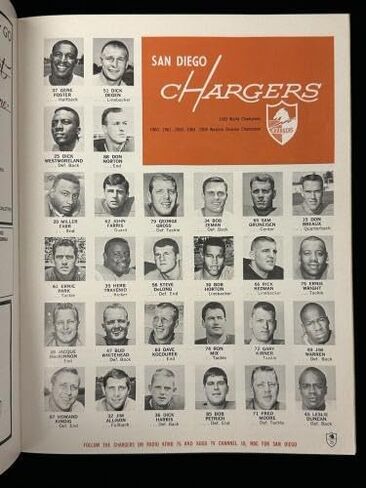 26 ديسمبر 1965 برنامج كرة القدم لبطولة AFL AFL VS VS Bills EX -MT/NM - NFL in Saudi Arabia