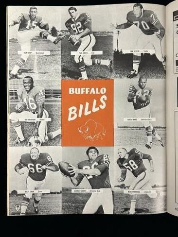26 ديسمبر 1965 برنامج كرة القدم لبطولة AFL AFL VS VS Bills EX -MT/NM - NFL in Saudi Arabia