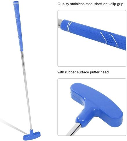 مضرب صغير ، مطاط محمول 31 بوصة في اتجاهين للأطفال اليسرى واليد اليمنى (الأزرق) in Kuwait