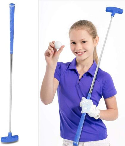 مضرب صغير ، مطاط محمول 31 بوصة في اتجاهين للأطفال اليسرى واليد اليمنى (الأزرق) in Kuwait