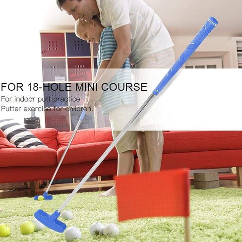 مضرب صغير ، مطاط محمول 31 بوصة في اتجاهين للأطفال اليسرى واليد اليمنى (الأزرق) in Kuwait