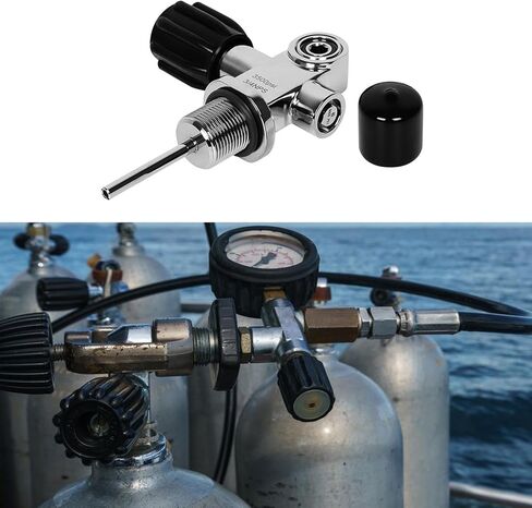 3/4" NPS 3500PSI Scuba Diving Cylinder Valve Replacement Versatile Repair Parts Simple Assembly Accessories Adapter in Saudi Arabia