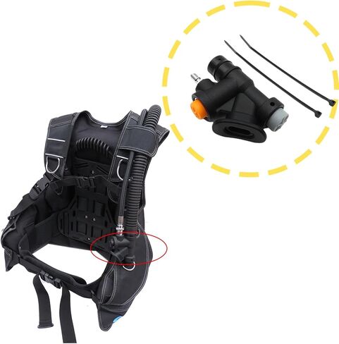 Scuba Diving BCD Power Inflator K Type Valve Equipment Accessory with Standard Connection Portable Oral Universal in Saudi Arabia