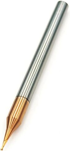 2pcs/Package HRC60 2Flutes Micro Carbide Flat End Mill Square end Mill CNC Cutting Tools for Metal Shank Diameter 4mm (2pcs, Cutting Diameter 0.6mm) in Saudi Arabia